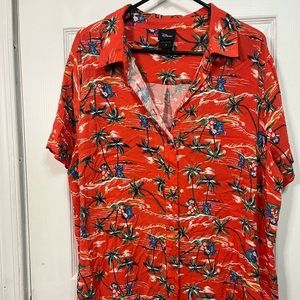 Torrid Disney Lilo & Stitch Button Down Top